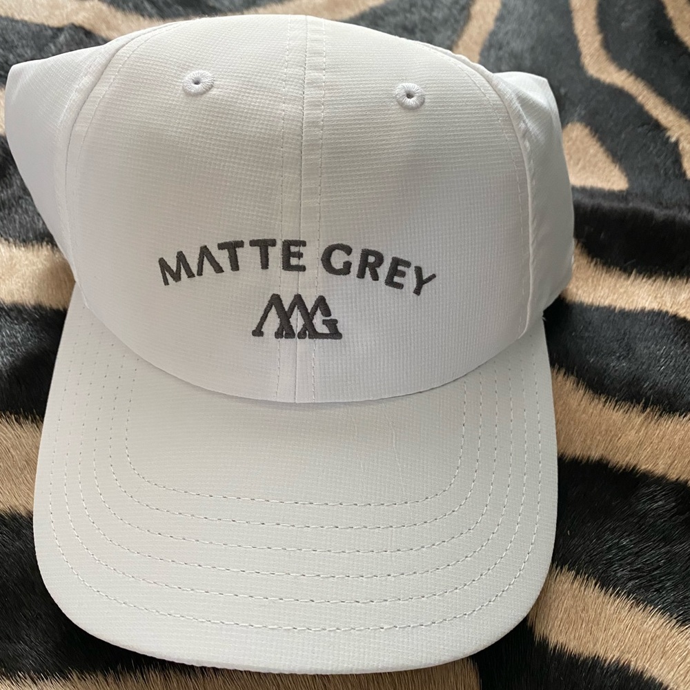 NWT Matte Grey Moisture Wicking Baseball Hat